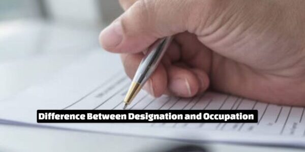 Difference Between Designation and Occupation