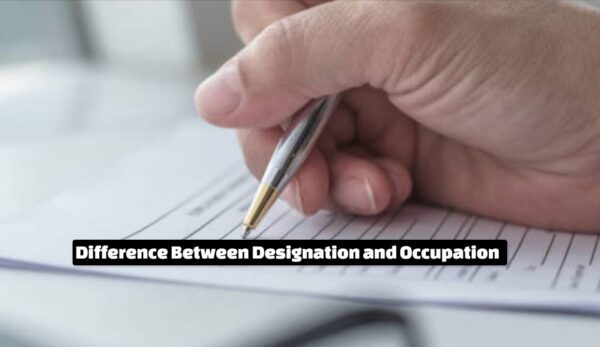 Difference Between Designation and Occupation